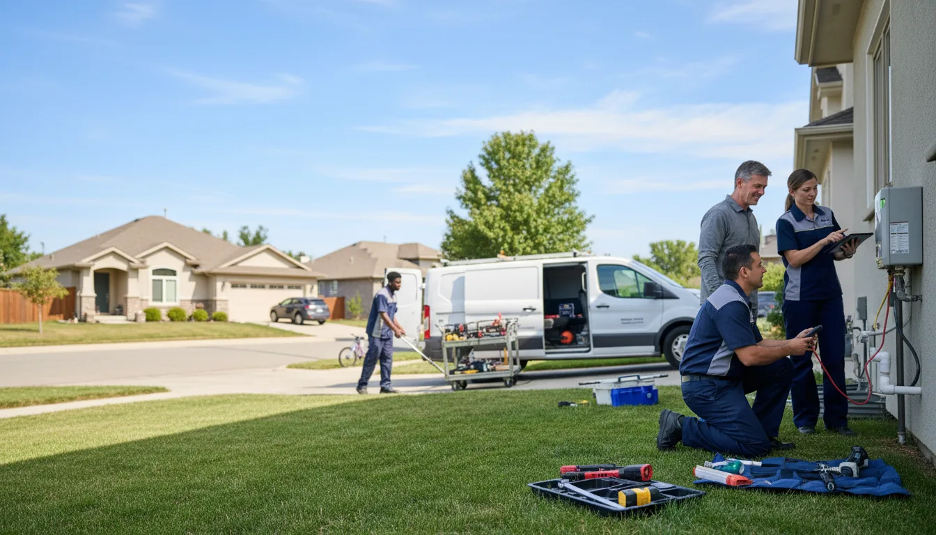 Tankless water heater service in Wales, ND